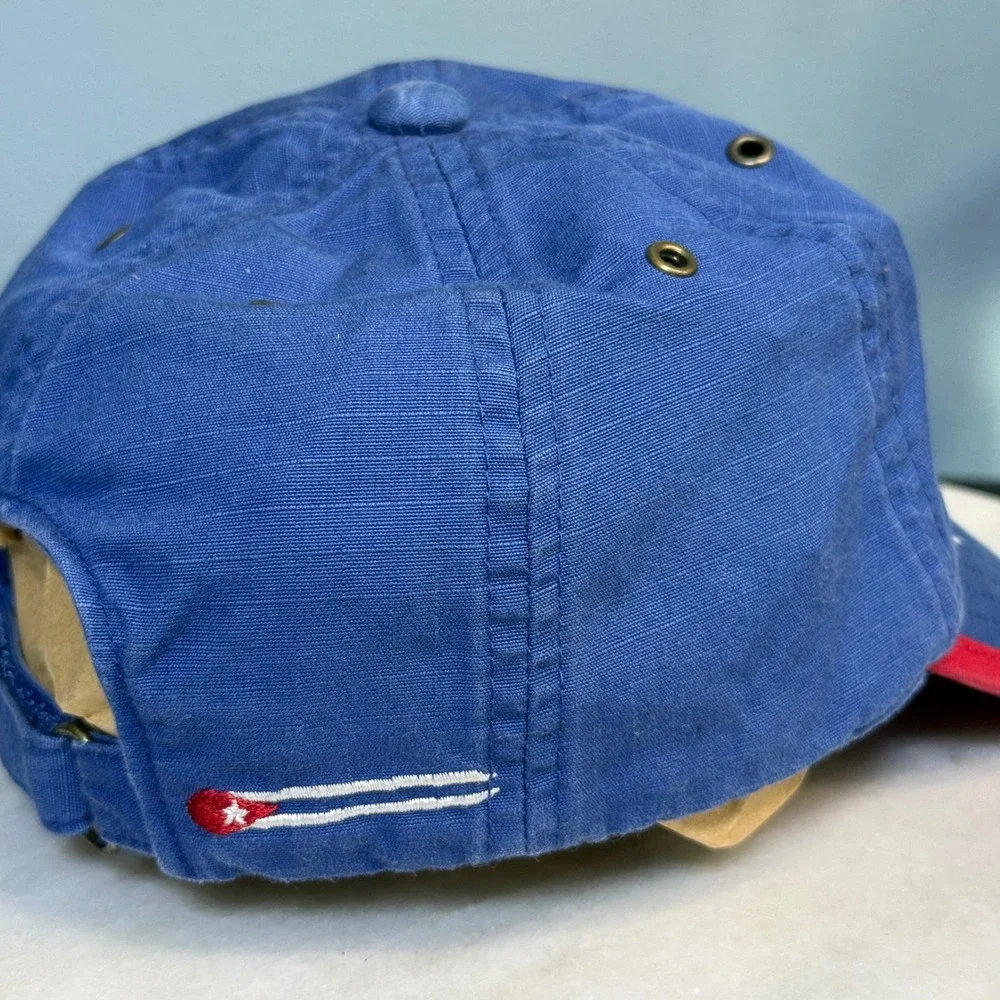 Vtg Gap Havana Surf Team Blue Canvas Baseball Hat Red Trim Kids Y2k Cap preppy